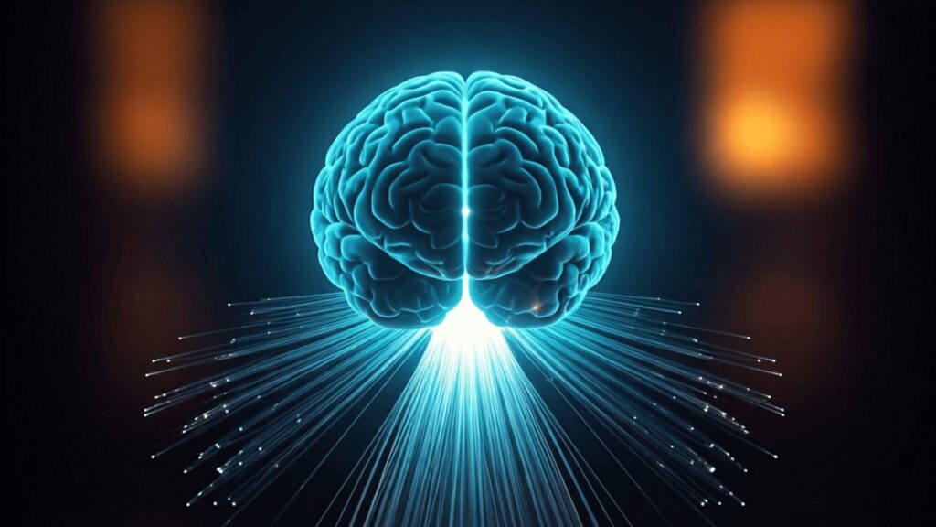 Que tal uma imagem que represente o Gemini interagindo com o mundo real? Poderia ser algo como um cérebro conectado a uma rede global de informações.