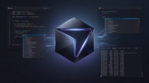 Ilustração sobre o que é o Cursor: editor de código com IA e agentes em paralelo