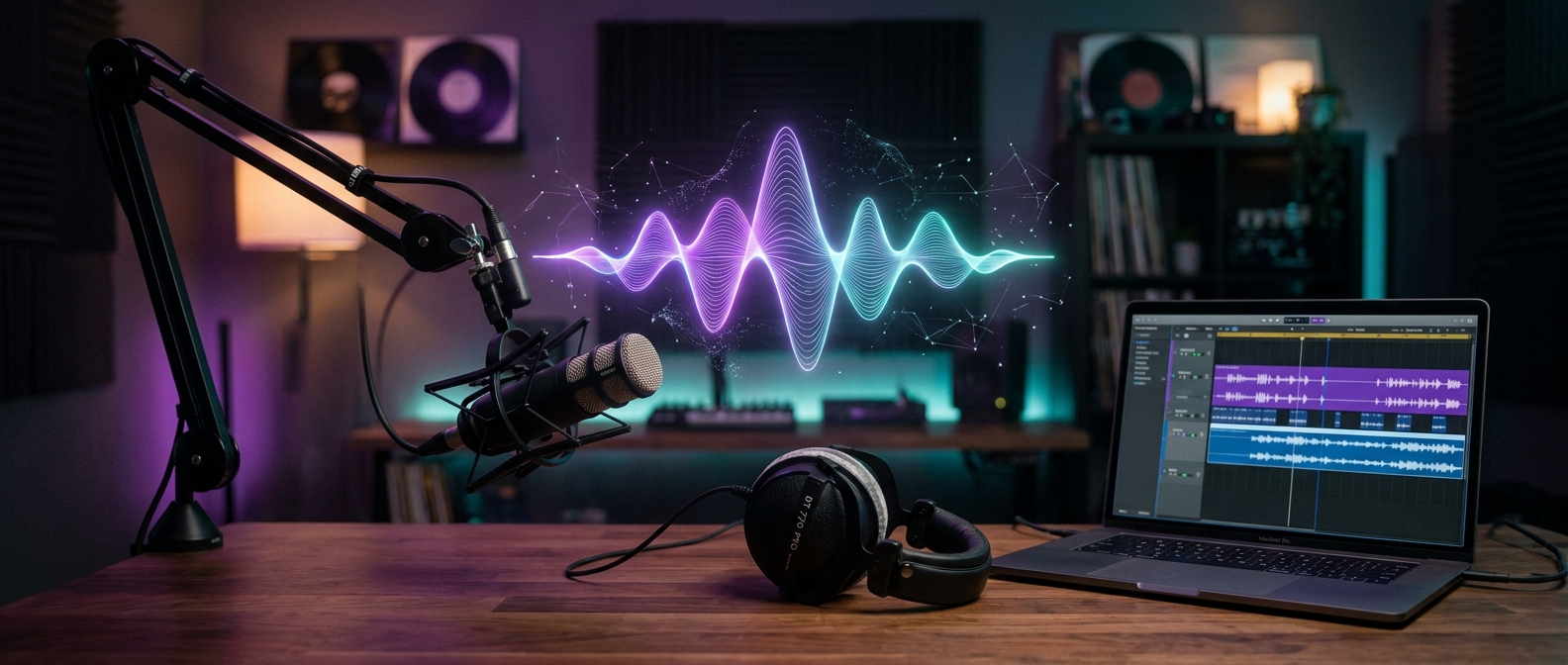 ia para podcast: produção de episódios com inteligência artificial em 2026