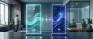 Gemini vs Claude: visual comparison of two AI assistants interface design